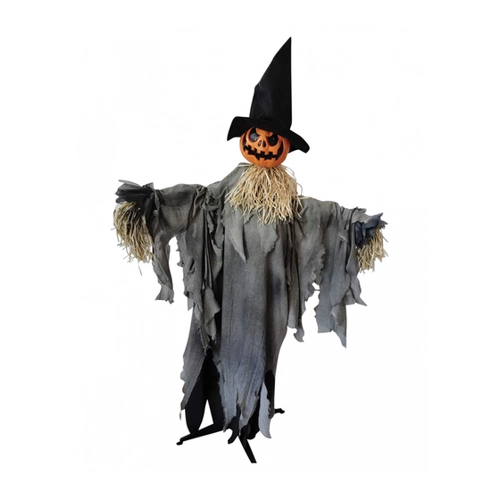 Bild von Schwankende Kürbis Vogelscheuche Standfigur 180cm ★