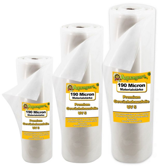 Bild von Aquagart Gitterfolie 15m Gartenfolie Gewächshausfolie UV 5 Frühbeetfolie 8m breit (1-St)