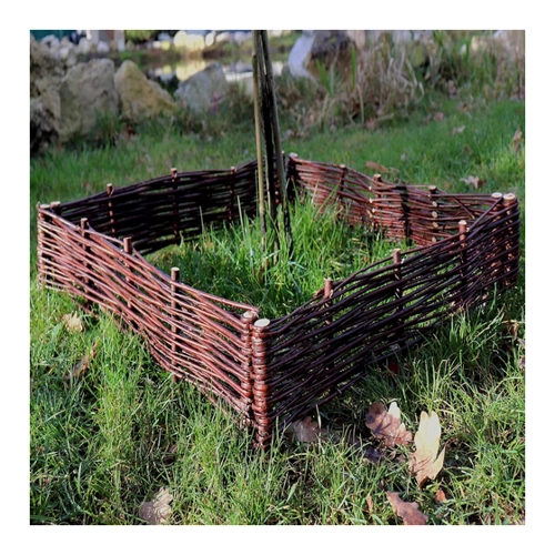 Bild von Aquagart Beetumrandung - 2 Beeteinfassungen aus Weide 30x60cm
