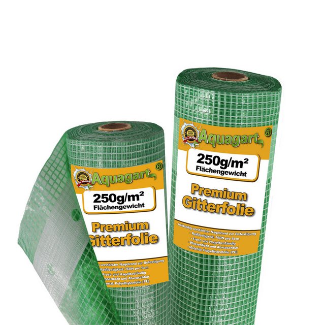 Bild von Aquagart Gitterfolie 35m Gitterfolie, Gartenfolie, Gewächshausfolie 4m breit (1-St)