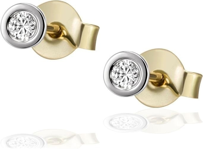 Bild von Paar Ohrstecker Jasmin 375 Weißgold 2 Brillanten zus. 0,10 ct.
