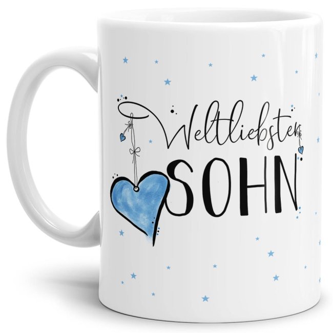 Bild von Tasse - Weltliebster Sohn - Weiss