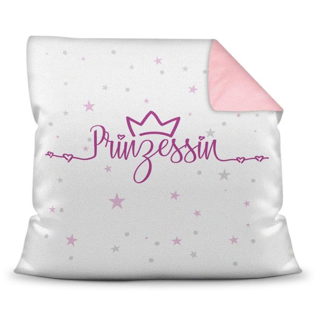 Bild von Kissen Einhorn Prinzessin - Prinzessin - Krone - Rosa