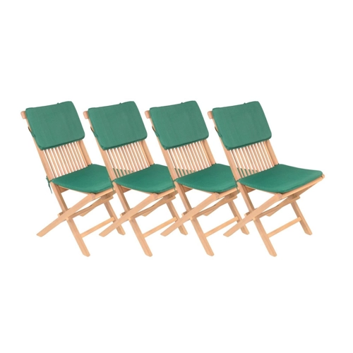 Bild von BURI Polsterauflage 4x Auflagenset Modena 2tlg. Gartenstuhlauflage Sitzkissen Stuhlkissen