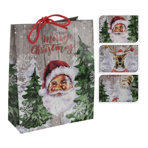 Bild von BURI Geschenkpapier 24 Stück große weihnachtliche Geschenktaschen glänzend