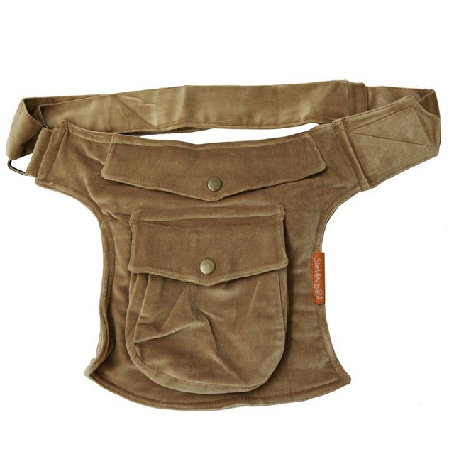 Bild von SIMANDRA Gürteltasche Bauchtasche Struktur, aus weichem Samt mit vielen Fächern in verschiedenen Farben