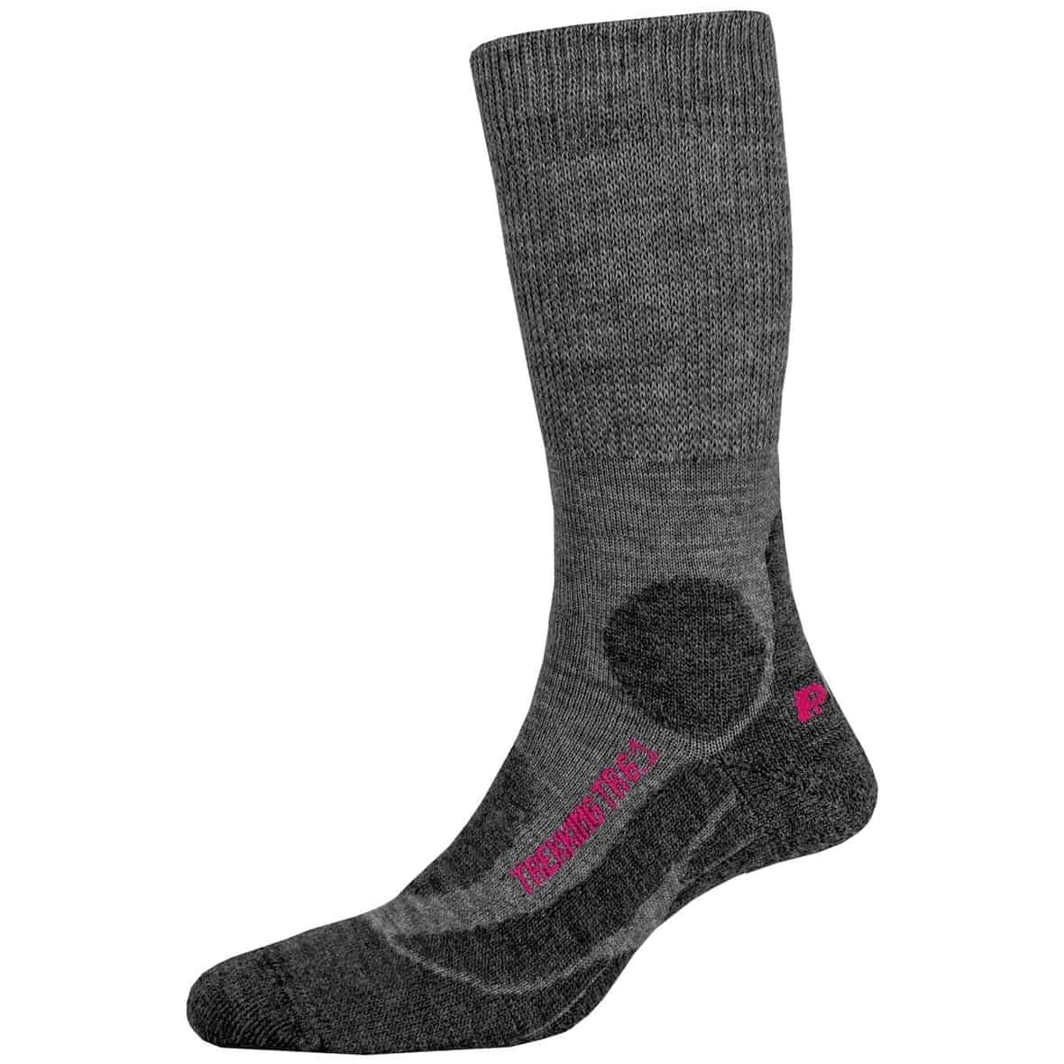 Bild von P.A.C. TR 6.1 Trekking Merino Medium w Damen Wandersocken (Grau 38-41) Wandersocken