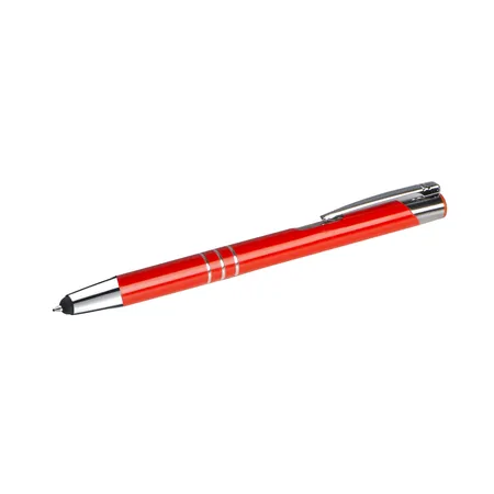 Bild von Livepac Office Kugelschreiber 10 Touchpen Kugelschreiber aus Metall / Farbe: mittelrot