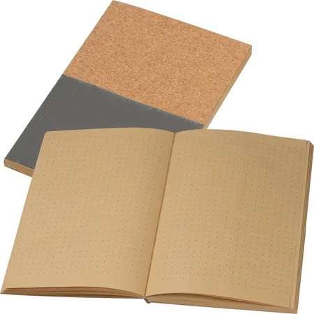 Bild von Macma Notizbuch Notizbuch / DIN A5 / mit Korkeinband / Farbe: grau