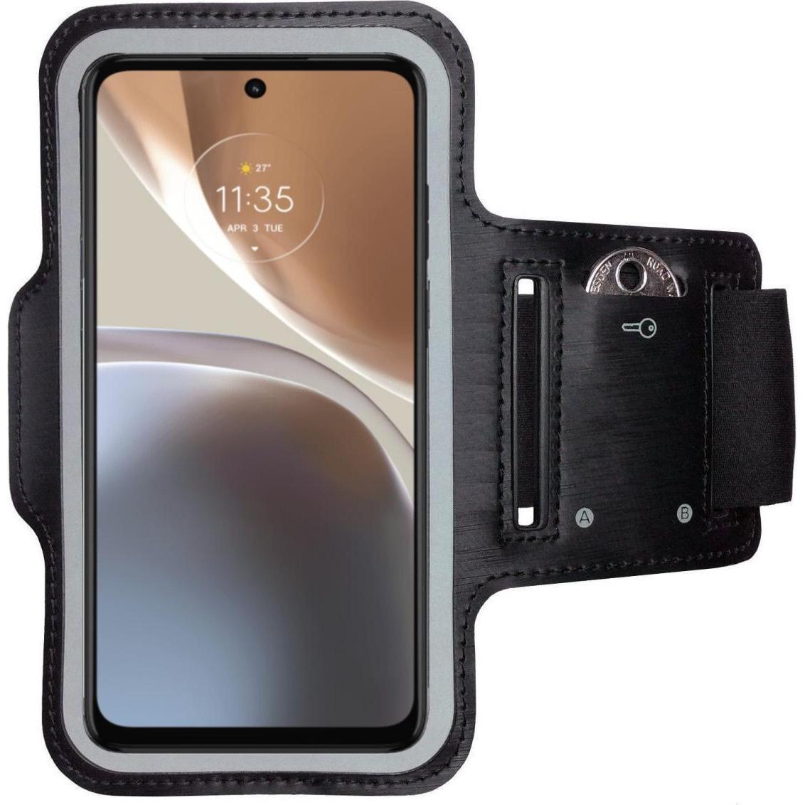 Bild von CoverKingz Sportarmband für Motorola moto g22, Smartphone Sportarmband, Schwarz