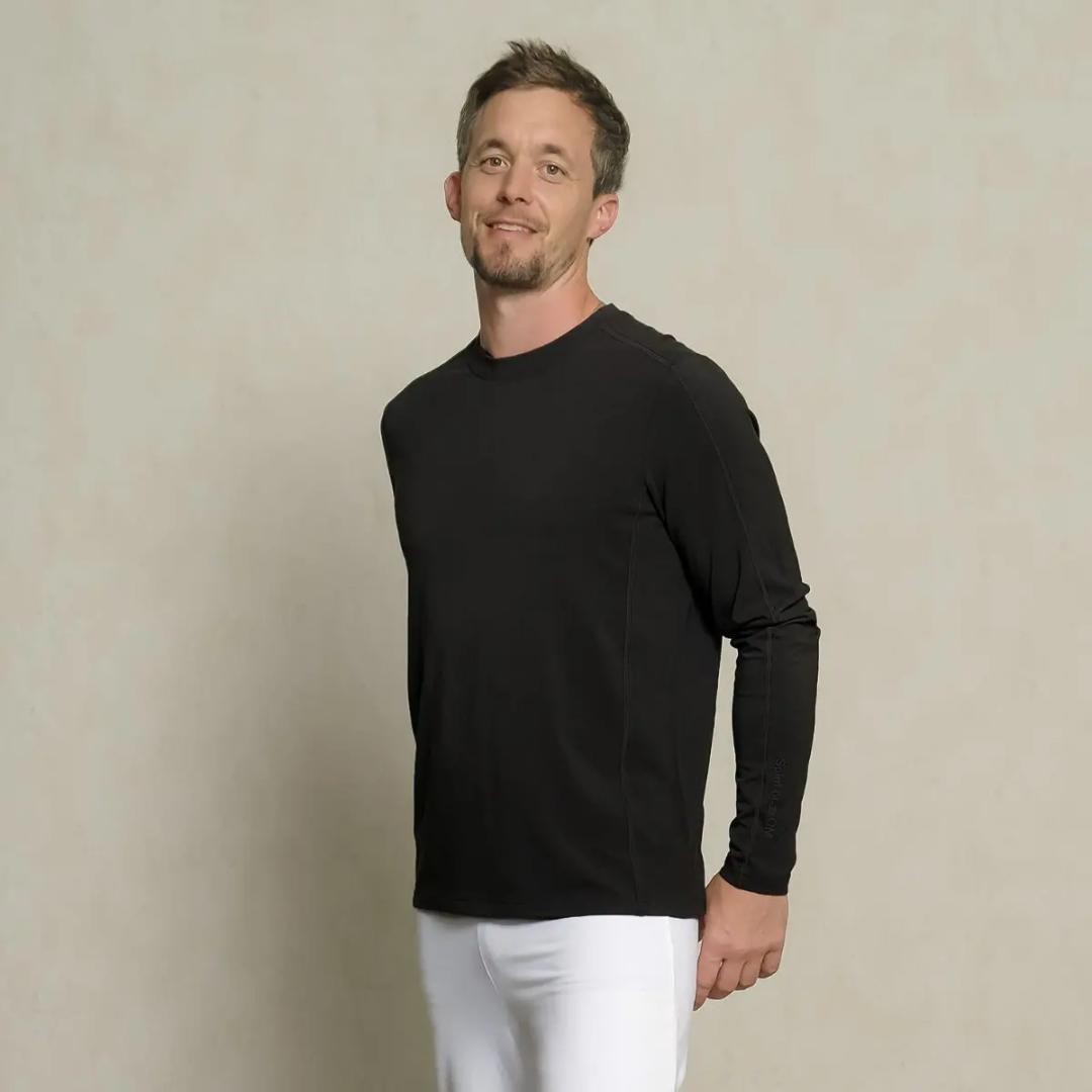 Bild von Longsleeve Bambus Schwarz