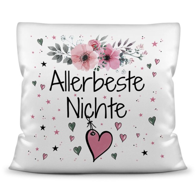 Bild von Kissen inkl. Kissenfüllung mit Spruch - Allerbeste Nichte - Kissen Polyester - Weiß