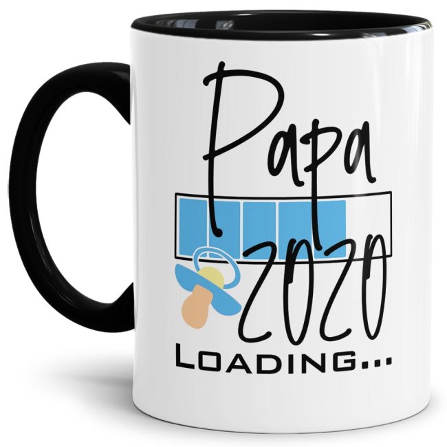 Bild von Tasse Loading - Du wirst Papa 2020 - Schwarz