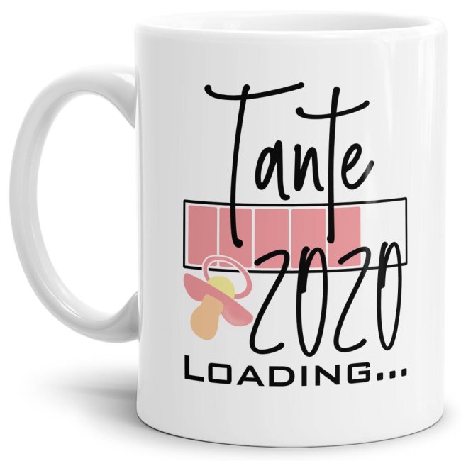 Bild von Tasse Loading - Du wirst Tante 2020 - Weiß