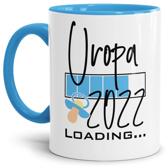 Bild von Tasse Loading - Du wirst Uropa 2022 - Hellblau