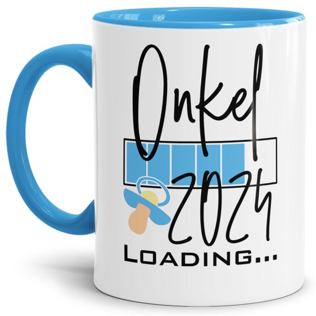 Bild von Tasse Loading - Du wirst Onkel 2024 - Hellblau