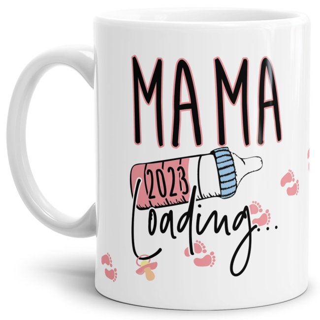 Bild von Tasse Babynews - Du wirst Mama 2023 - Weiß