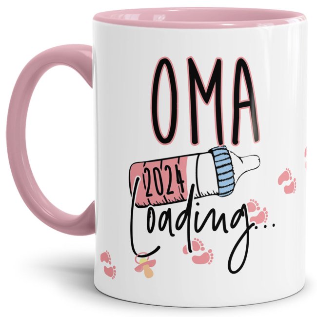 Bild von Tasse Babynews - Du wirst Oma 2024 - Rosa