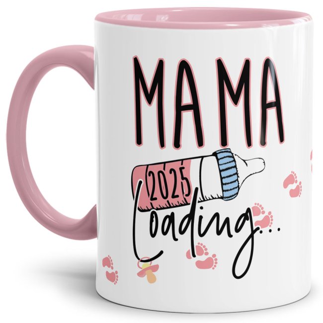 Bild von Tasse Babynews - Du wirst Mama 2025 - Rosa