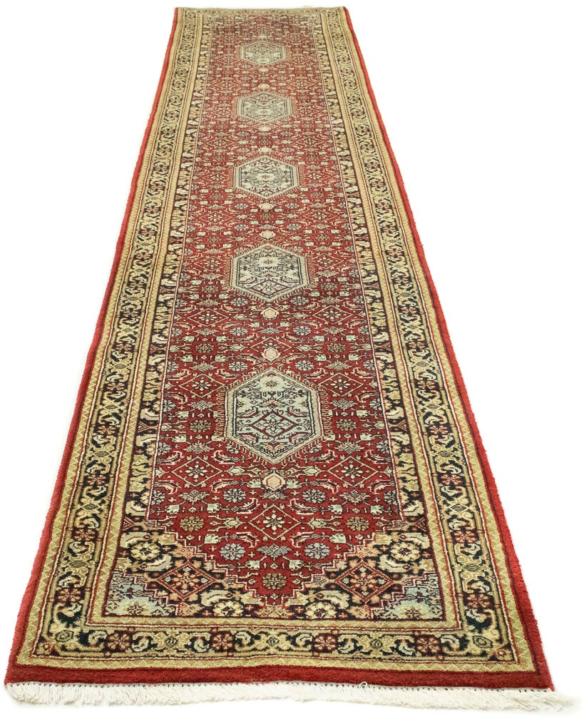 Bild von morgenland Wollteppich "Bidjar Teppich handgeknüpft rot", rechteckig, 11 mm Höhe