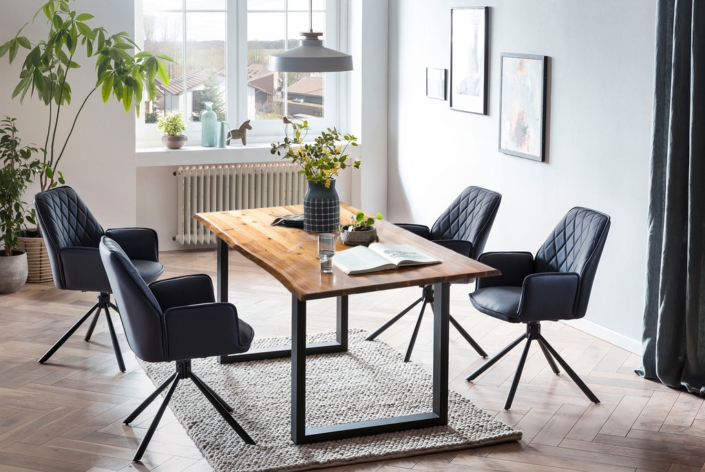 Bild von SalesFever Essgruppe, (Set, 5 tlg.), Stühle mit 360 Grad Drehplatte unter der Sitzfläche