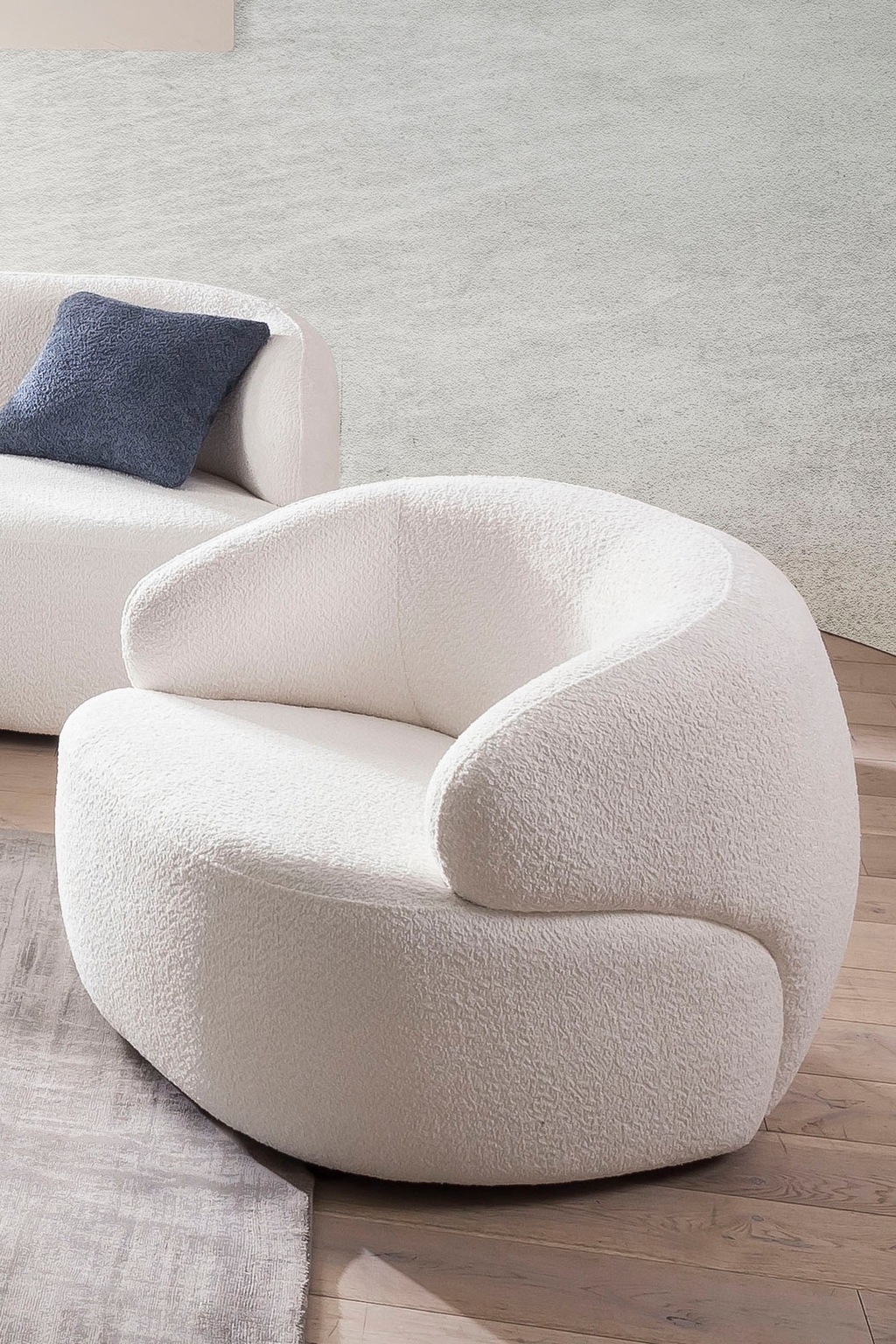 Bild von SalesFever Cocktailsessel, Bezug in Bouclé Optik