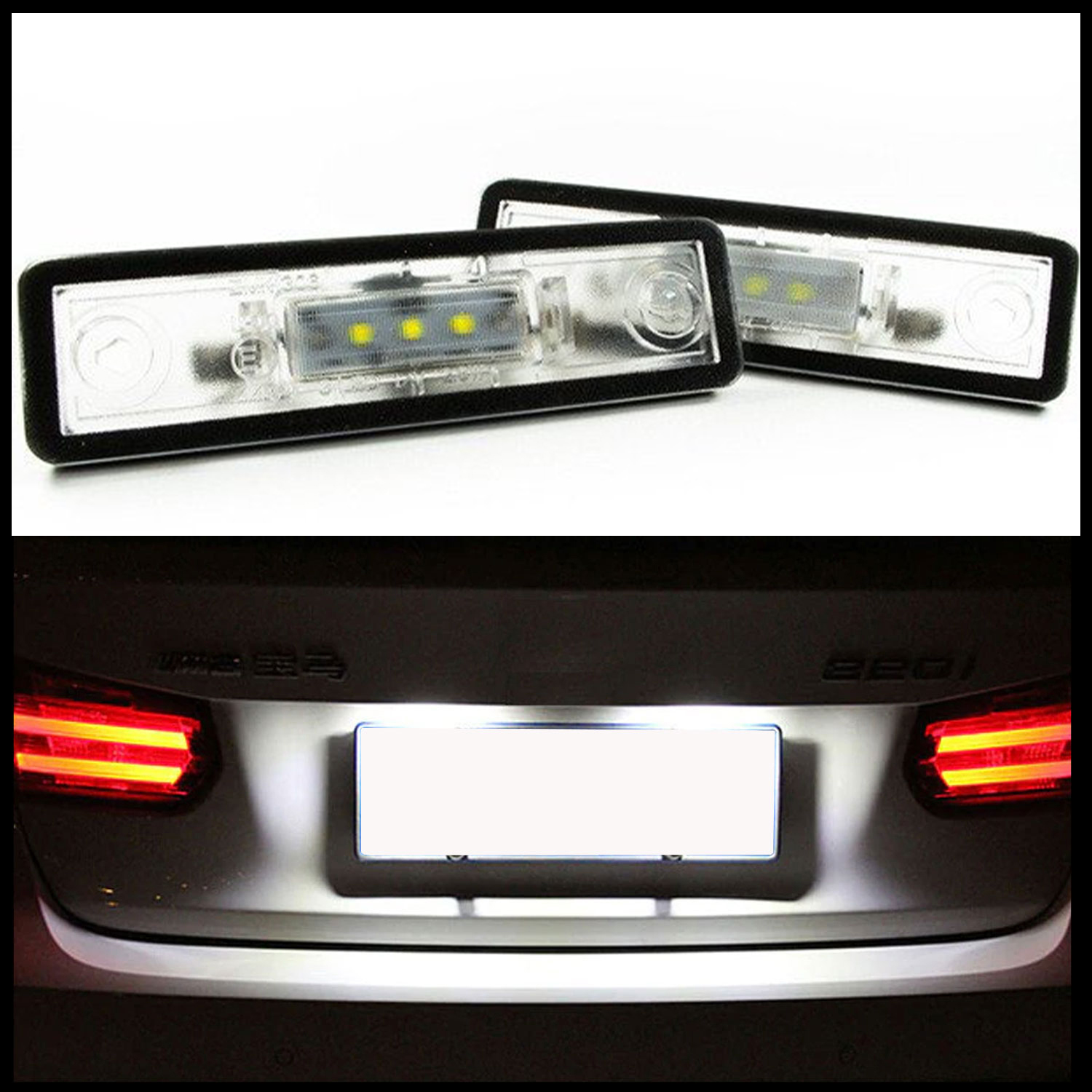 Bild von 2x LED PREMIUM Kennzeichenbeleuchtung für Seat Toledo II 1M ab 1999-2004