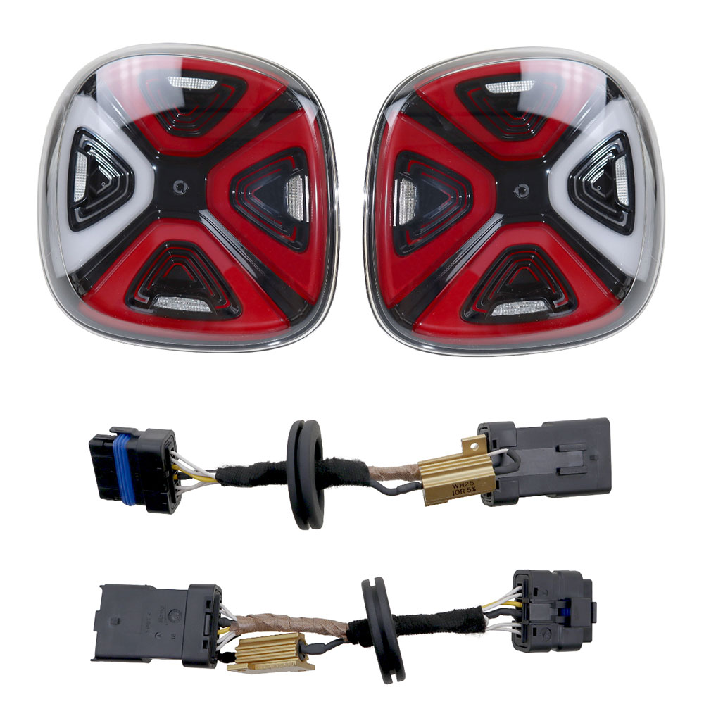 Bild von Original Kufatec Set LED Facelift Rückleuchten + Adapter Kabel für Smart 453