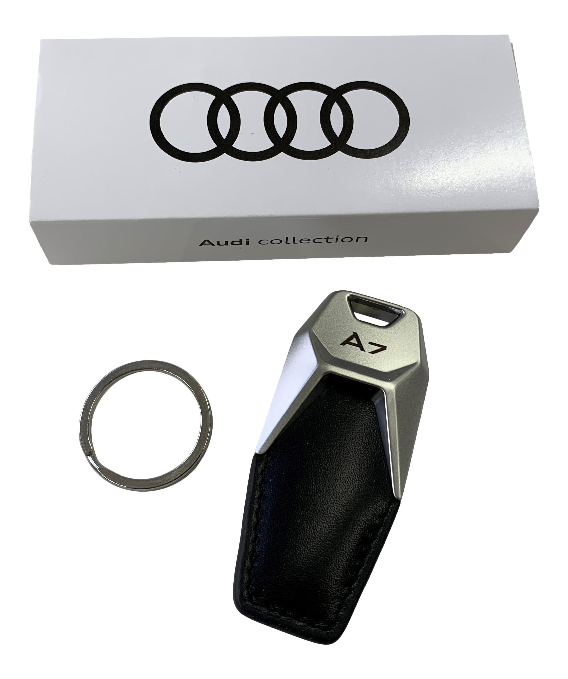 Bild von Original Audi A7 PREMIUM Schlüsselanhänger Schlüssel Logo mit Gravur A7 4G 4K