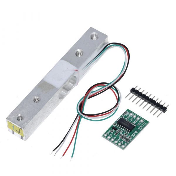 Bild von HX711 Gewichtssensor mit elektronischer Wägezelle 1kg