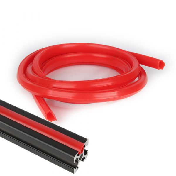 Bild von 10 Meter Abdeckung für Aluminiumprofile Nut 10 (rot)