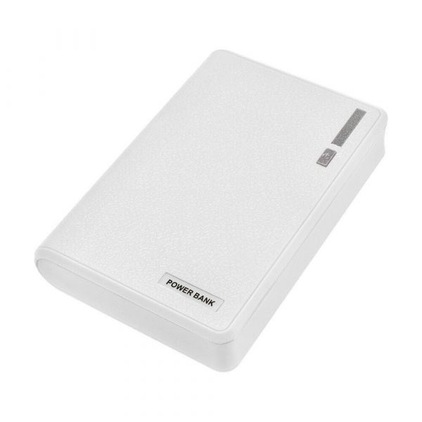 Bild von Power Bank Gehäuse 20.000mAh Weiß für 4x 18650 Lithiumbatterien
