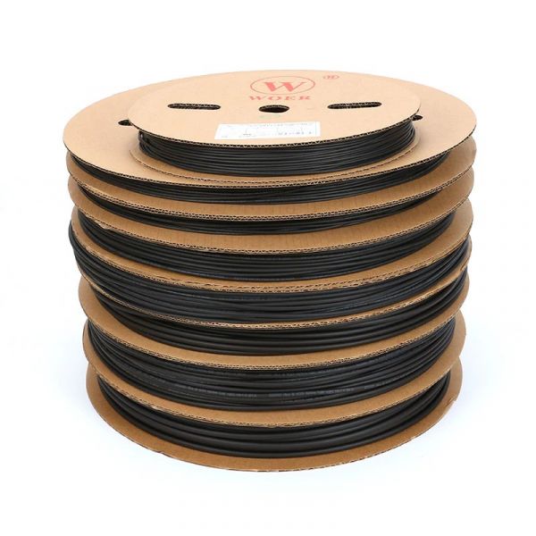 Bild von 400m Schrumpfschlauch Rolle 2:1 Schwarz Φ3.0mm