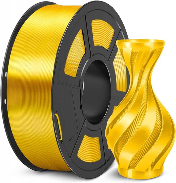 Bild von Sunlu Silk PLA+ Filament Light Gold 1.75mm 1kg
