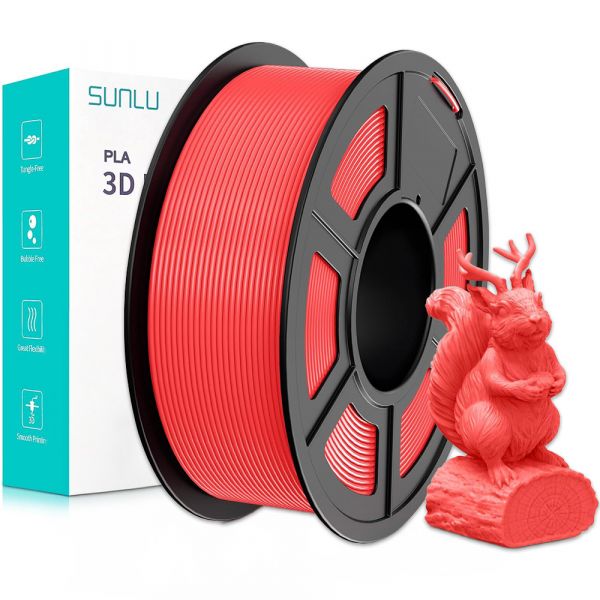 Bild von Sunlu PLA Filament Cherry Red (Macaron) 1.75mm 1kg