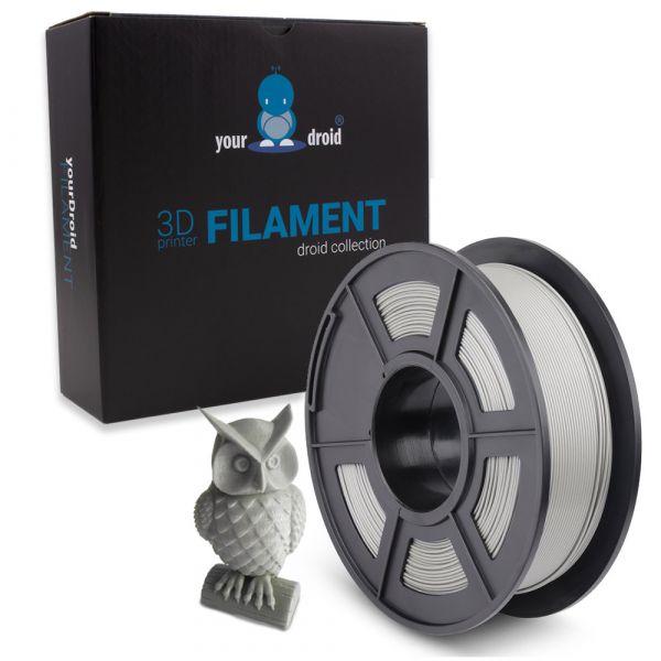 Bild von yourDroid PETG Filament Silber 1.75mm 1kg