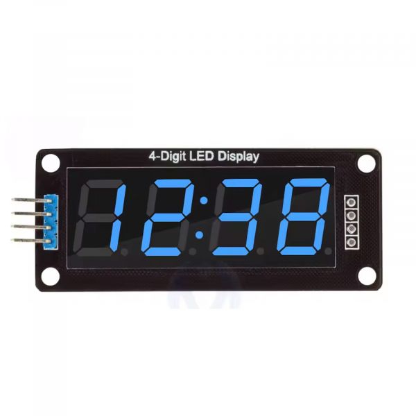Bild von 7-Segment Display Modul 4-stellig blau TM1637 0.56"