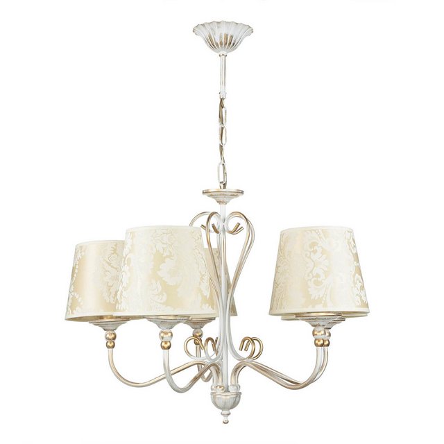 Bild von Licht-Erlebnisse Kronleuchter GANARA, ohne Leuchtmittel, Shabby Kronleuchter in Gold Ecru Ø64cm