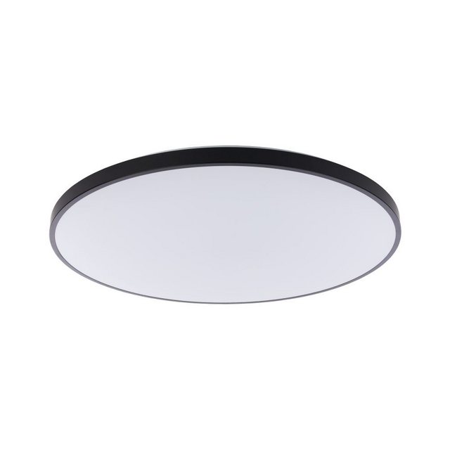 Bild von Licht-Erlebnisse Deckenleuchte LUKE, LED, Neutralweiß, LED Deckenlampe rund Schwarz flach Ø49cm IP44 32W 4000K