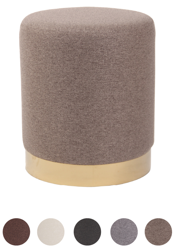Bild von Sitzhocker Stoff Gold- Schminktischhocker Polsterhocker Sitzpouf-versch. Farben