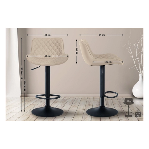 Bild von CLP Barhocker Minosa – Eleganz und Komfort vereint
