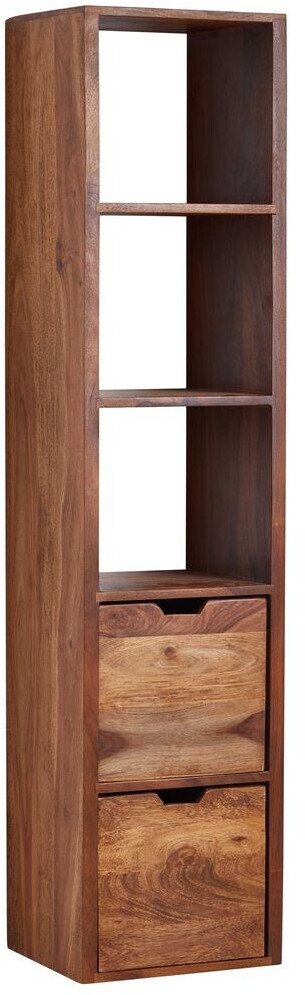 Bild von Wandregal mit Schubladen 35x150x30 cm Sheesham Massivholz Hängeregal | Großes Design Schweberegal Modern | Regal Hängend Wohnzimmer | Bücherregal Wand Schwebend