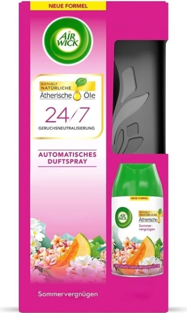 Bild von Air Wick Raumduft Freshmatic Max Sommervergnügen (Starter-Set mit Gerät und 1 Nachfüller 250ml, Batteriebetrieben)