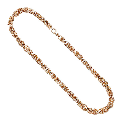 Bild von SIGO Collier Halskette 925 Sterling Silber rotgold vergoldet 50 cm