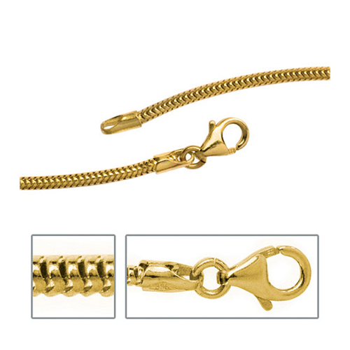 Bild von SIGO Schlangenkette aus 333 Gelbgold 1,9 mm 45 cm