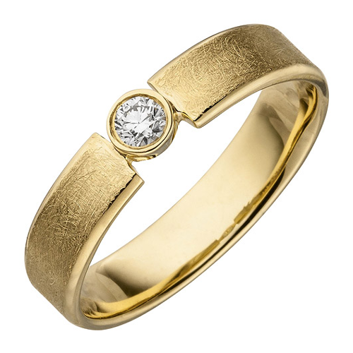 Bild von SIGO Damen Ring 585 Gold Gelbgold mit Diamant