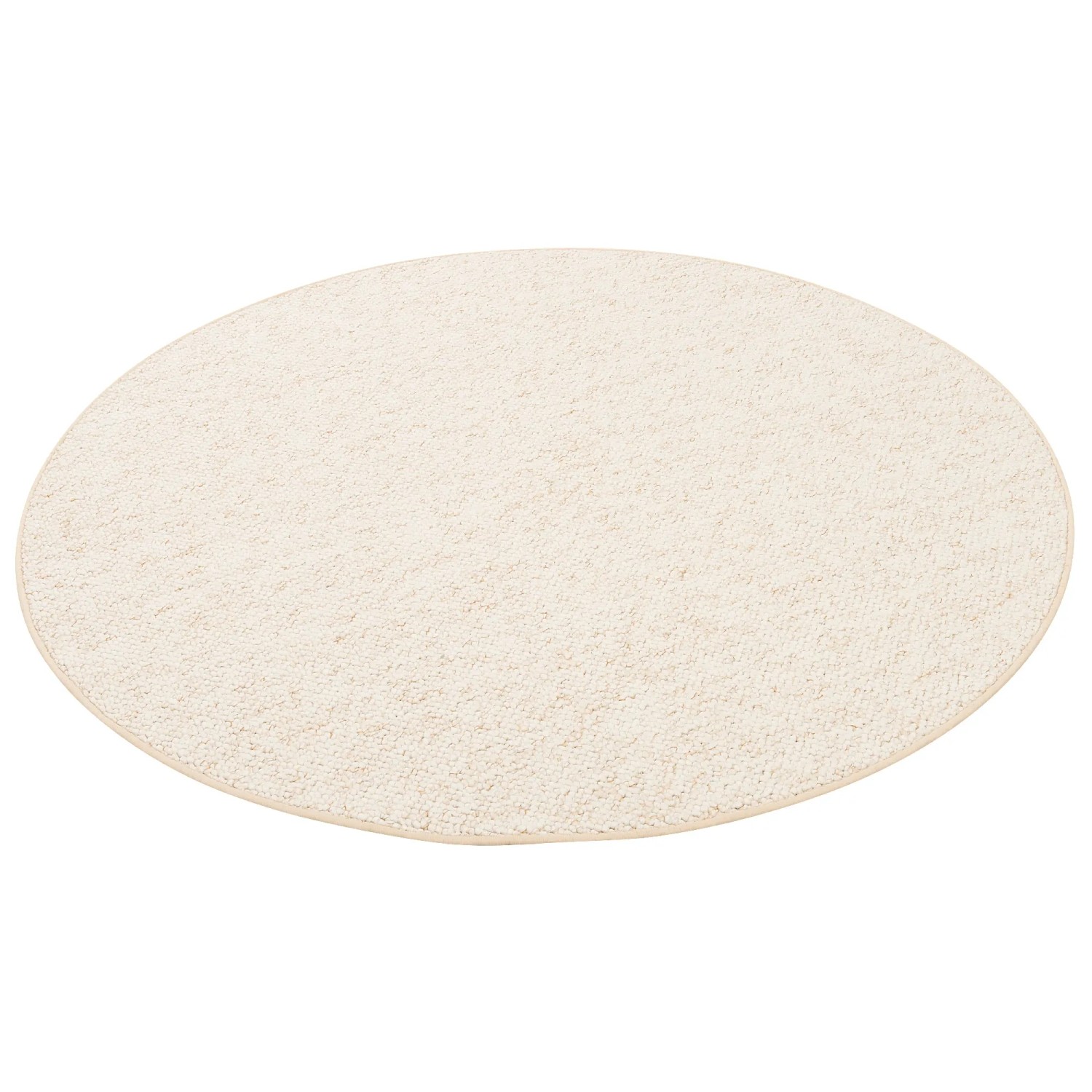 Bild von Snapstyle Luxus Woll-Optik Berber Juna Meliert Beige 200cm Rund