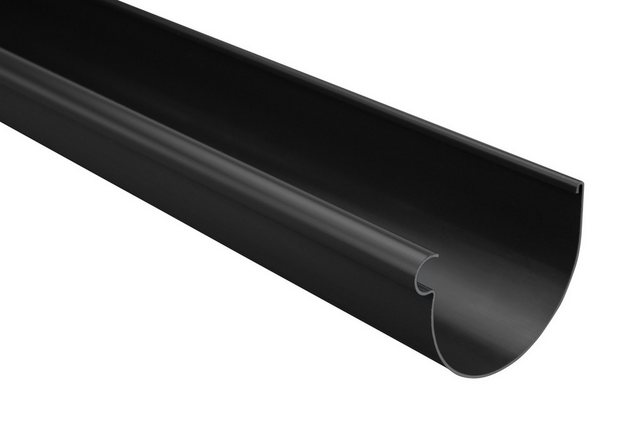 Bild von RainWay Dachrinne, Regenrinnen System (Dachrinne) - PVC-U Kunststoff in 4 Farben, für Dachflächen > 100m² empfohlen, Regenrinne Gartenhaus Carport