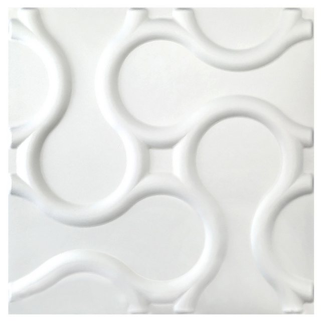 Bild von Hexim Wanddekoobjekt RATTAN (3D Paneel 50x50cm, Wand- und Deckengestaltung - Naturprodukt, ökologische Bambusfaser & Zuckerohr Platten - Verblender Deckenplatten Paneele)