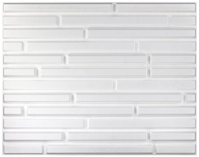 Bild von Hexim Wanddekoobjekt SIMON (3D Paneel 50x50cm, Wand- und Deckengestaltung - Naturprodukt, ökologische Bambusfaser & Zuckerohr Platten - Verblender Deckenplatten Paneele)